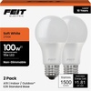 image:imageFeit Electric A19 LED Light Bulbs 100W Equivalent 1500 Lumens Neutral White 3000K 15W 11000Hour Lifespan General Purpose IndoorCommercial Use A160083510KLED4 4 Pack2700k Soft White