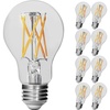 image:imageFeit Electric A19 LED Light Filament Bulb 100W Equivalent Dimmable E26 Base 2700K Soft White Vintage Edison Clear Glass Light Bulb for Home Office 13Year Lifetime A100CL927CAFIL24 8 Pack2700k Soft White