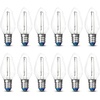 image:imageFeit Electric BPC7BLEDG226 7W Equivalent 05 Watt Candelabra Base Holiday Party Decorative LED C7 Light Bulb 215 H x 1 D Blue 12Blue