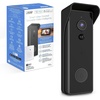 image:imageFeit Electric Doorbell Camera 24 GHz WiFi No Hub TwoWay Audio Motion Detection Night Vision 1080p HD Micro SD Card Storage Wireless Chime Included Hardwired CAMDoorWiFiBlack