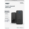 image:imageFeit Electric Smart Door Lock with Fingerprint App Control  Matte BlackMatte Black
