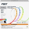 image:imageFeit Electric Smart LED Strip Light 100 Ft ColorChanging RGB  Tunable White 24GHz WiFi App amp Remote Control Alexa amp Google Home Compatible Flexible Light Strip TAPE100RGBWAG100FT