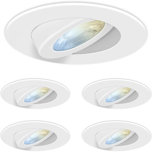 image:imageFeit Electric 4in LED Canless Recessed Downlights 5CCT 50W Eq 4 Pack4 Count Pack of 1