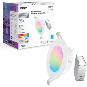 image:imageFeit Electric 4in Smart Retrofit Recessed Light 50W Eq 720 LumensIntegrated Jbox