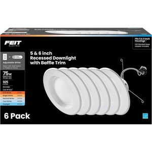 image:imageFeit Electric 56in LED Recessed Downlight Retrofit Kit 75W Eq6 Count Pack of 1