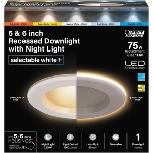 image:imageFeit Electric 56in LED Recessed Downlight with Night Light Mode 75W Eq5CCT