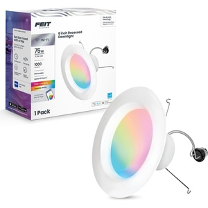 image:imageFeit Electric 56in Smart Recessed Downlights 75W Eq 1000 Lumens 3 PackCOLOR CHANGING