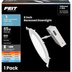 image:imageFeit Electric 6in Canless LED Recessed Downlight 5CCT 6way 65W Eq5CCT