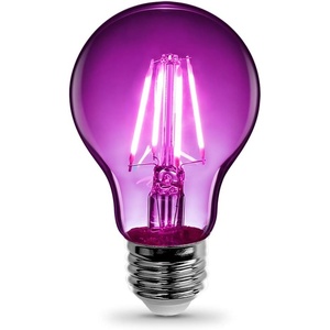 image:imageFeit Electric A19TGLED6 25W Equivalent Dimmable Clear Glass Filament Colored LED Light Bulbs Green 6Pack 24 D x 4 HPurple
