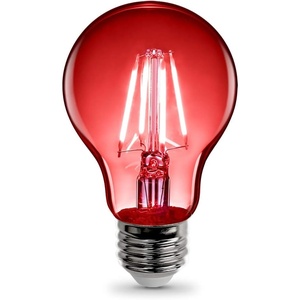 image:imageFeit Electric A19TGLED6 25W Equivalent Dimmable Clear Glass Filament Colored LED Light Bulbs Green 6Pack 24 D x 4 HRed
