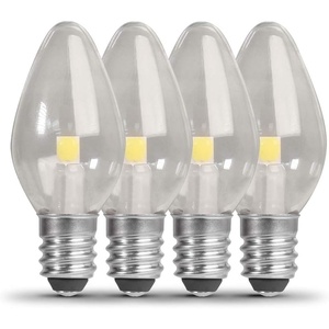 image:imageFeit Electric BP7C7827LED4 06W 7W Equivalent 30 Lumen Candelabra Base Four LED C7 Night Light Bulb 21 H x 09 D 2700K Soft White 4 Piece2700k Soft White