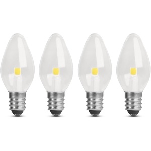 image:imageFeit Electric BP7C7827LED4 06W 7W Equivalent 30 Lumen Candelabra Base Four LED C7 Night Light Bulb 21 H x 09 D 2700K Soft White 4 Piece5000k Daylight