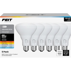 image:imageFeit Electric BR30 LED Light Bulbs 65W Eq Dimmable Soft White 12 Pack5cct