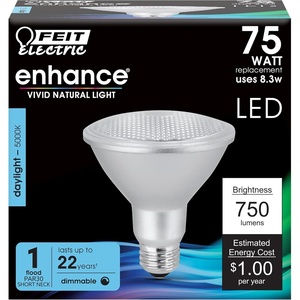 image:imageFeit Electric Enhance LED PAR30 Reflector Light Bulb 75W Eq Daylight5000k Daylight