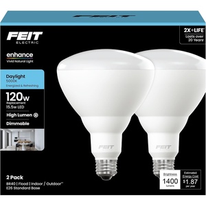 image:imageFeit Electric LED Enhance BR40 Bulb 120W Eq Soft White5000k Daylight