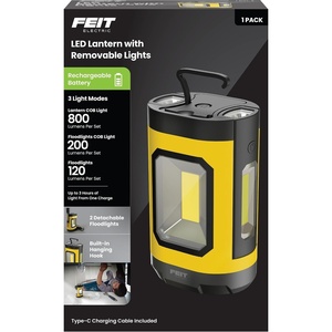 image:imageFeit Electric LED Lantern 800Lm 6500K Daylight USBC 3 Light Modes