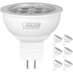 image:imageFeit Electric LED MR16 Halogen Bulb 20W Equivalent GU53 BiPin Base NonDimmable 250 Lumens 3000K Warm White Track Light Bulbs for Landscaping 22Year Lifetime BPLVBAB830CA6 6 Pack3000k Warm White