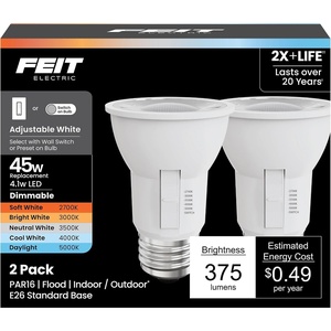 image:imageFeit Electric PAR20 LED Reflector Light 50W Eq 5CCT 6WayAdjustable White