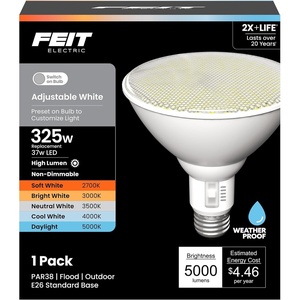 image:imageFeit Electric PAR3850005CCT LED Flood Bulb 5000 lm 37W E26