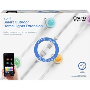 image:imageFeit Electric Permanent Outdoor Lights Smart String Lights 100FT LED Lights 24GHz WiFiEnabled Under Eaves Light Works with Alexa and Google Asst App Control Weatherproof SL10060RGBTWAGRGB  Tunable White