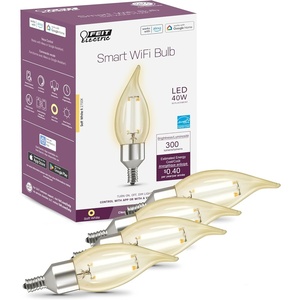 image:imageFeit Electric Smart Candelabra Bulb E12 24GHz WiFi 40W Eq 2700K 4 Pack